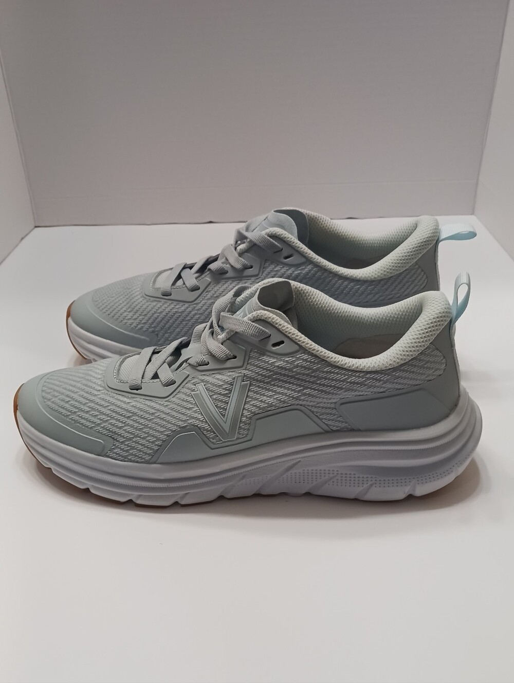 Vionic Women's Light Gray Slip-On Knit Sneakers